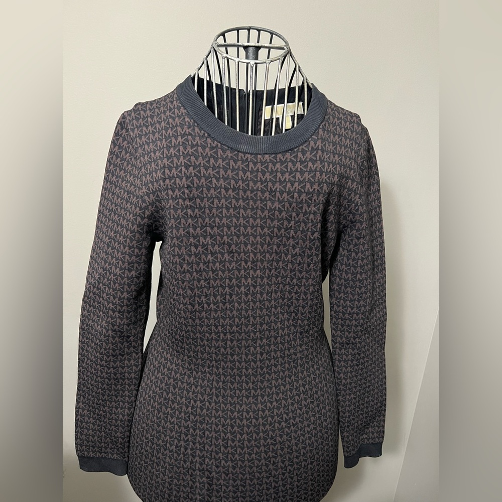 Michael Kors Body Con Signature Print Dress